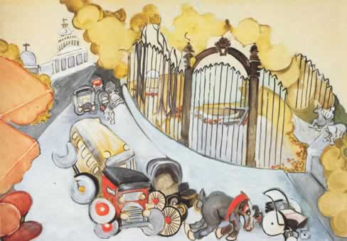 The Pantheon & Luxemburg Gardens 1944