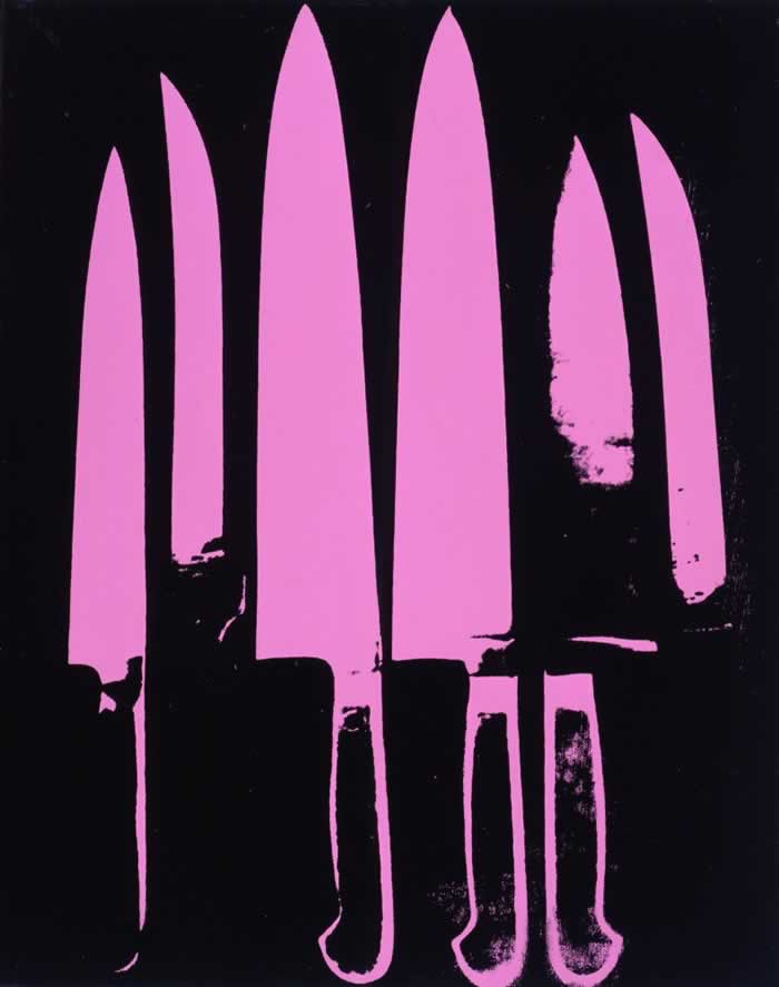Knives, Acrylic and Silkscreen Ink on Canvas, 1981-1982