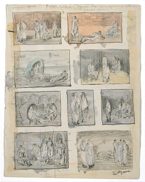 Moore, Nine Studies of Figures in Landscapes