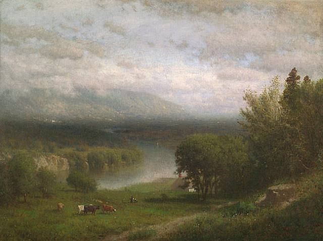 Wyant, Farmhouse in a River Valley