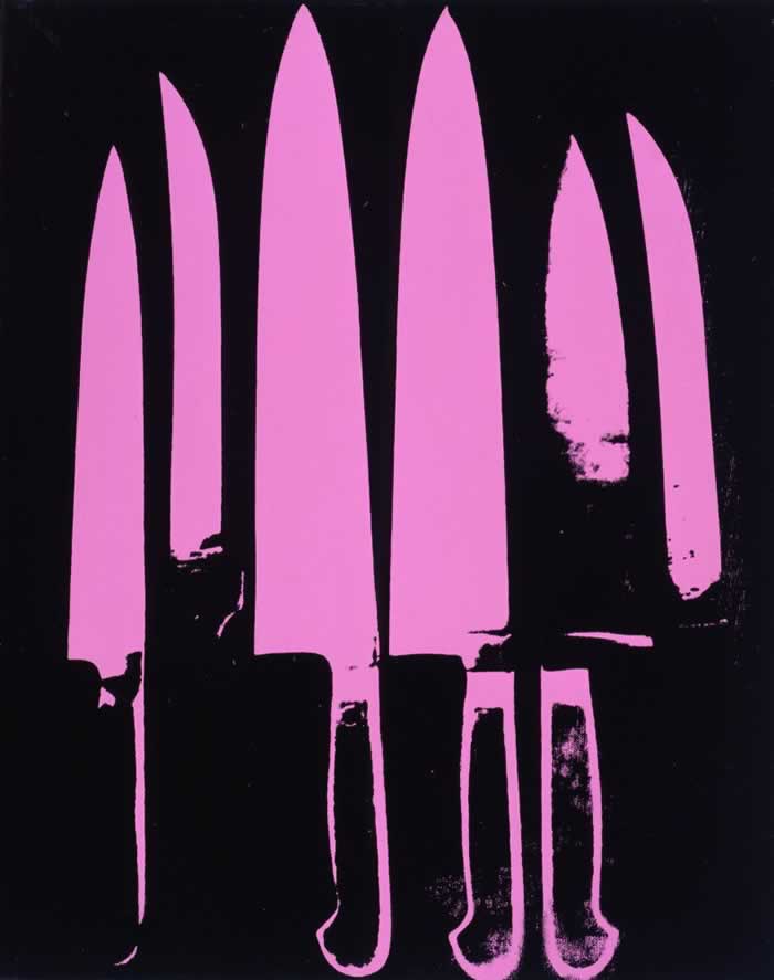  Knives, Acrylic and Silkscreen Ink on Canvas, 1981-1982