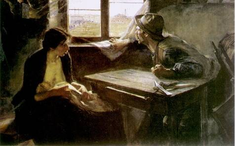 Ernesto de la Cárcova, Sin pan y sin trabajo, 1892-93, Óleo sobre tela 125,5 x 216 cm