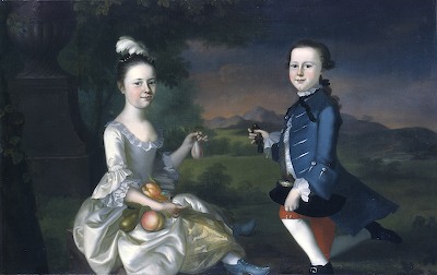 Portrait of James Bowdoin III and his Sister Elizabeth as Children 1760
