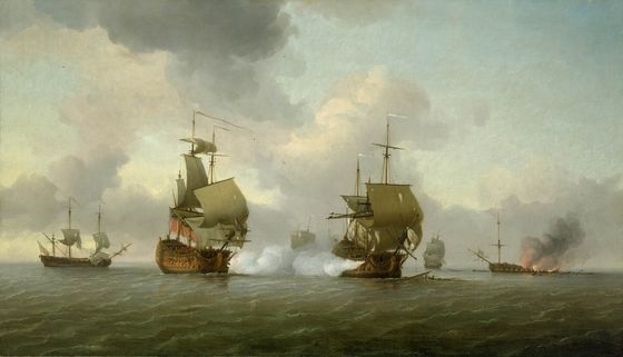 Brooking, The Capture of the Glorioso 1747
