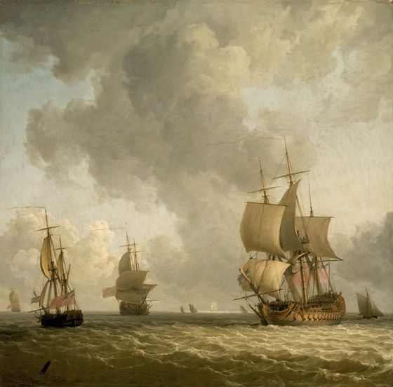 Brooking, Ships in a Light Breeze 18th Century