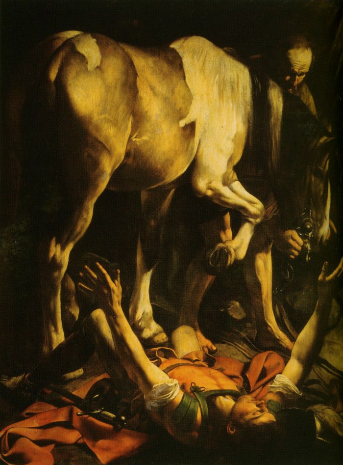 Caravaggio painting, Conversion of Saint Paul, 1601
