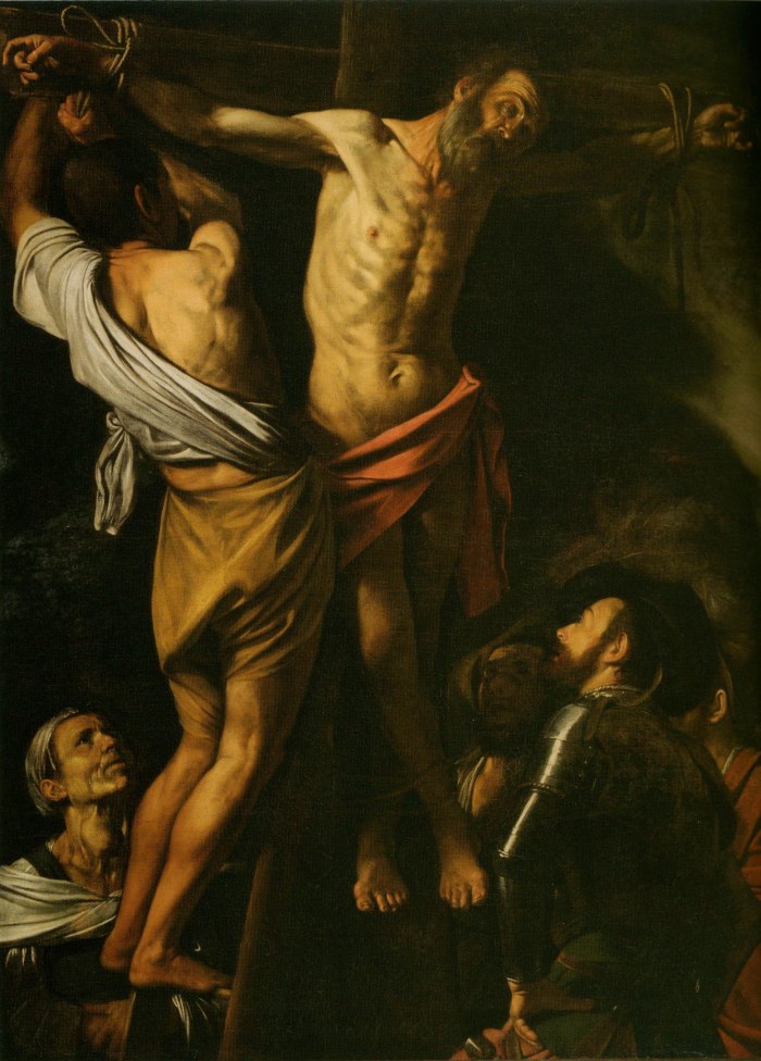 Caravaggio painting, Caravaggio, The Crucifixion of Saint Andrew