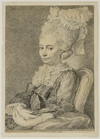 Clérisseau painting, Portrait of a Woman