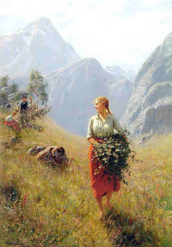Dahl,  Girl in a Field