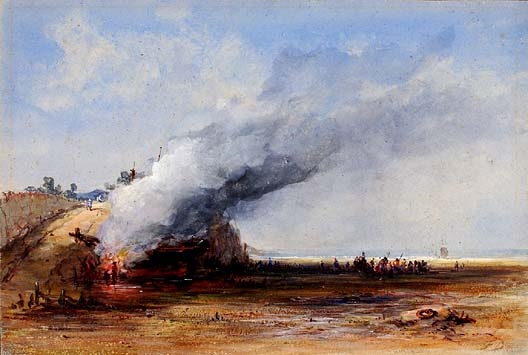 Danby, Burning of an Old Boat