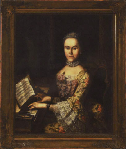 Degle painting, Portrait of Maria Anna (Nannerl) Mozart