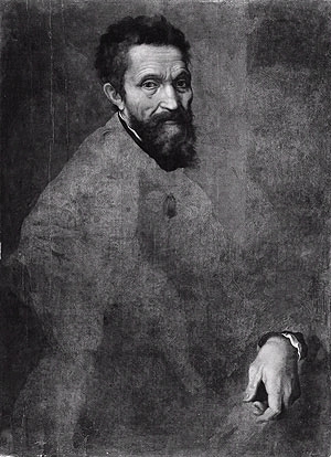 del Conte, Unfinished Portrait of Michelangelo, 1540
