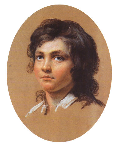 Ducreux painting,Portrait of a Child