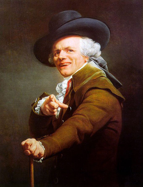 Ducreux painting,Self-Portrait 1793