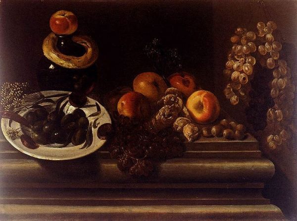 Espinosa, Still Life of Fruits and Plate of Olives