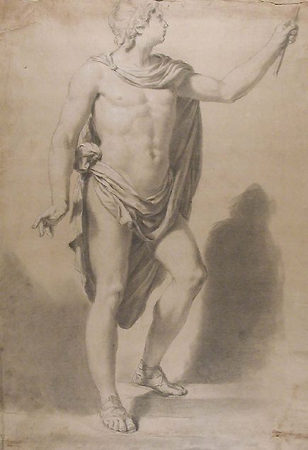 Fancelli painting, Sketch Of A Man