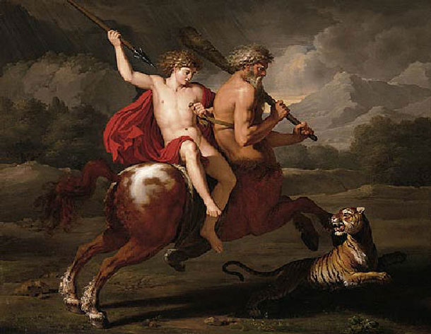 Gagnereaux painting, The Education of Achilles