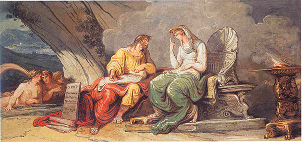 Giani painting, Neoclassical Scene