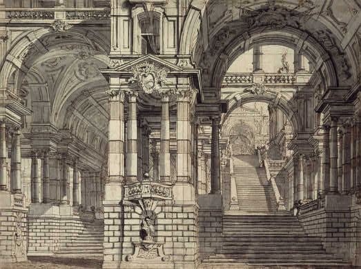 Gonzaga painting, An Architectural Fantasy of Magnificent Courtyards