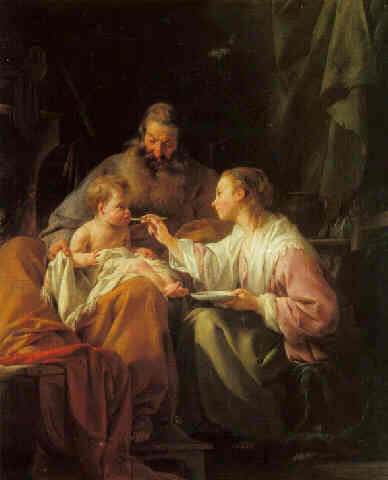 Halle painting, Holy Family