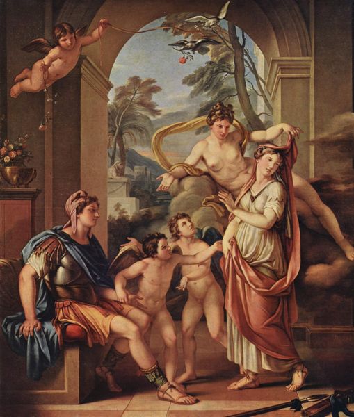Hamilton painting, Venus Giving Paris Helen as His Wife