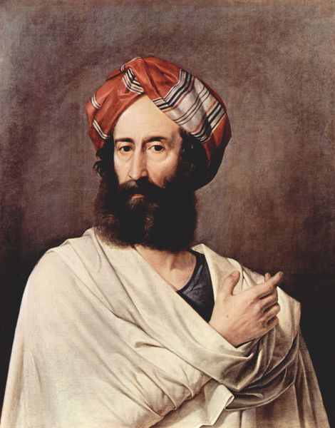 Hayez painting, Man in a Turban