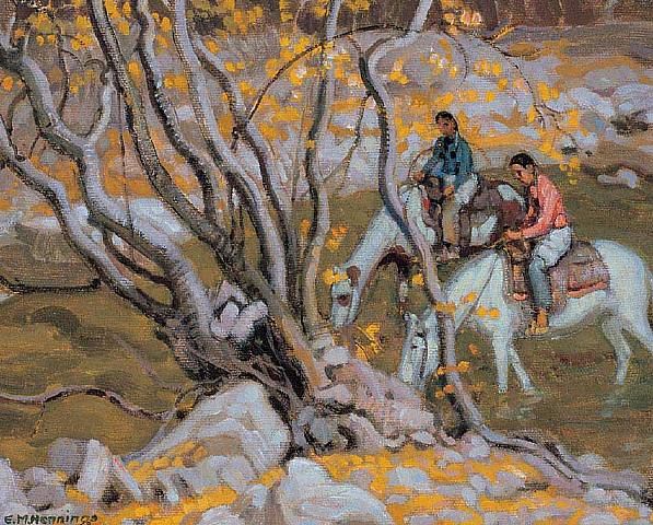 Hennings, Two Indians Watering their Horses