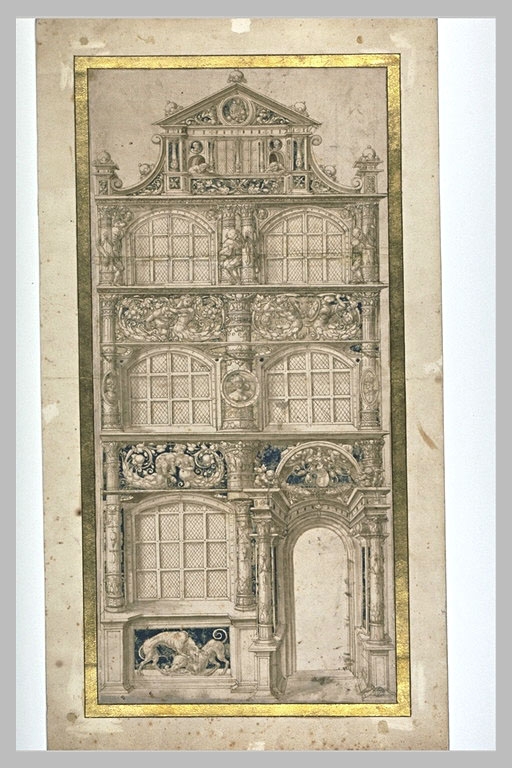 Holbein, Study for the façade of a building 