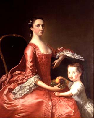 Hudson painting, Mrs. Canon Bowles and Child