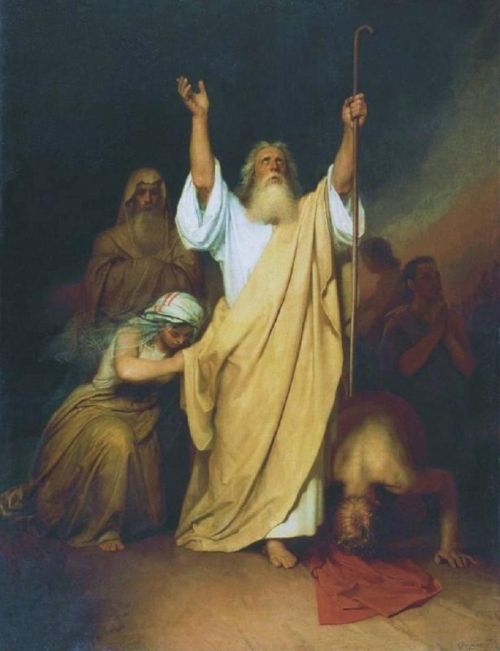 Kramskoi, The Prayer for Moses Before the Israelites Passed Through the Red Sea, 1861