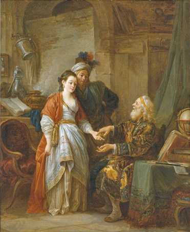 Leprince painting, The Fortune Teller