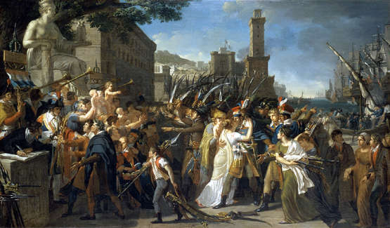 Lethiere painting, Le Patrie en Danger 1799