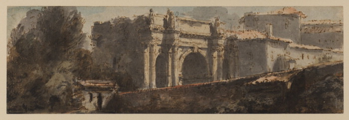  View of a Roman Triumphal Arch 