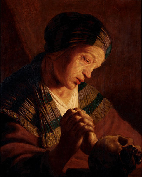 Lievens painting, The Magdalene Praying