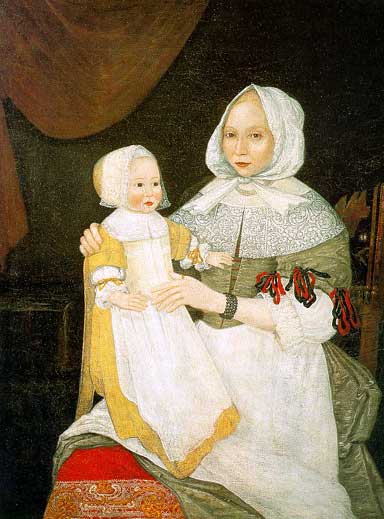Portrait of Mrs. Elizabeth Freake and Baby Mary
