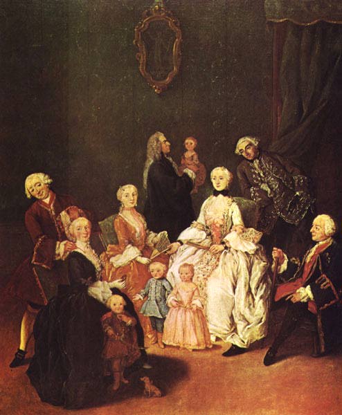 Longhi painting, Patrician Family