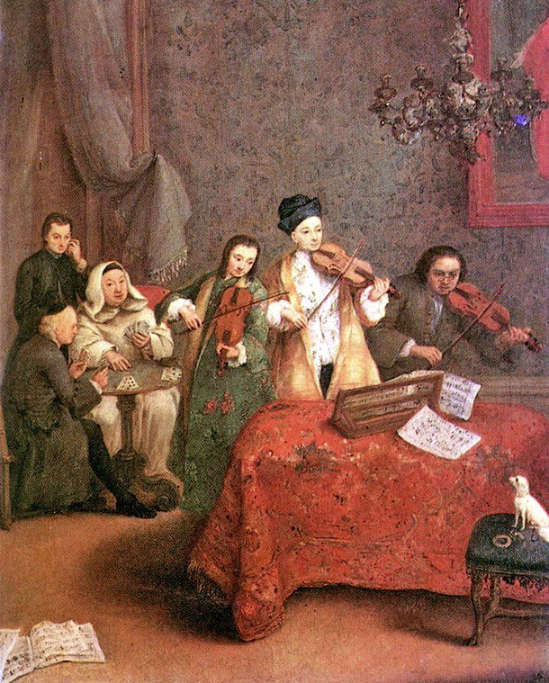 Longhi painting, The Concert