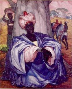 King of Emire in Front of a Baobab Tree