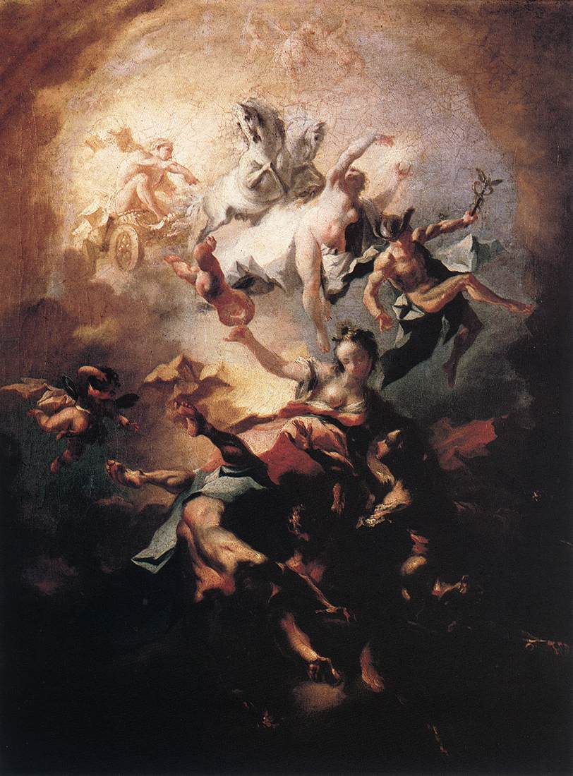 Maulbertsch painting, Allegory of the Alba