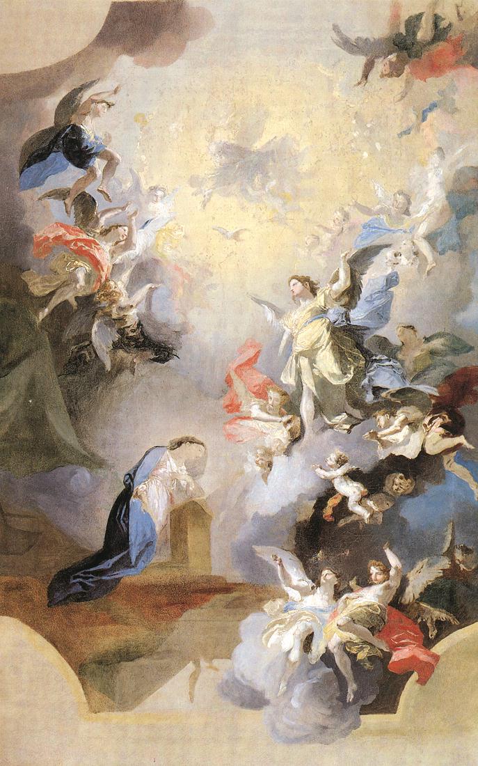 Maulbertsch painting, Annunciation