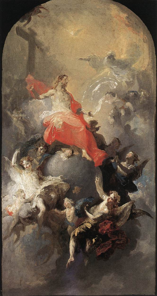Maulbertsch painting, The Trinity