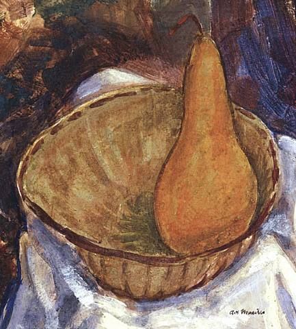 Maurer, Bowl with Pear, Still Life
