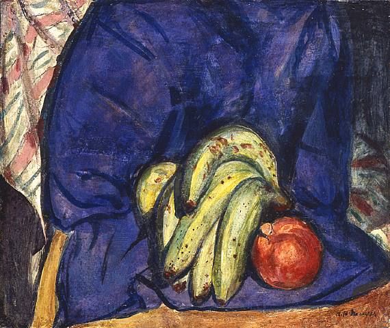 Maurer, Still Life with Bananas and Pomegranate