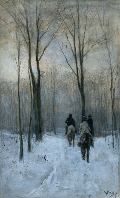 Mauve, Rider in the Snow c.1879
