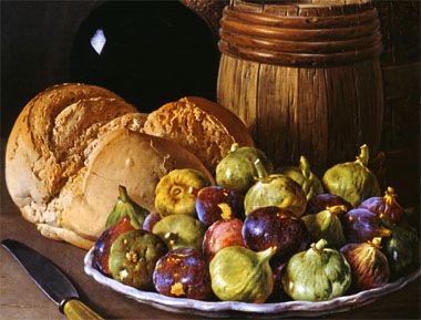 Meléndez, Still Life with Figs and Bread