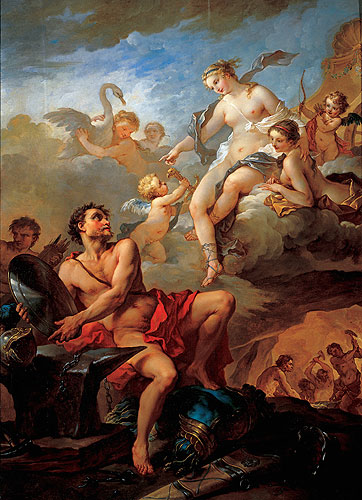 Natoire painting, Venus and Vulcan