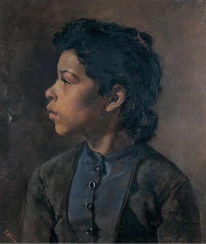Nourse, Head of a Girl, 1882