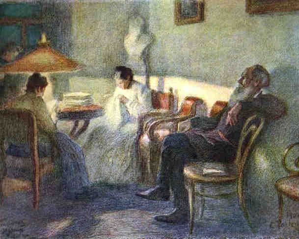 Under a Lamp 1902