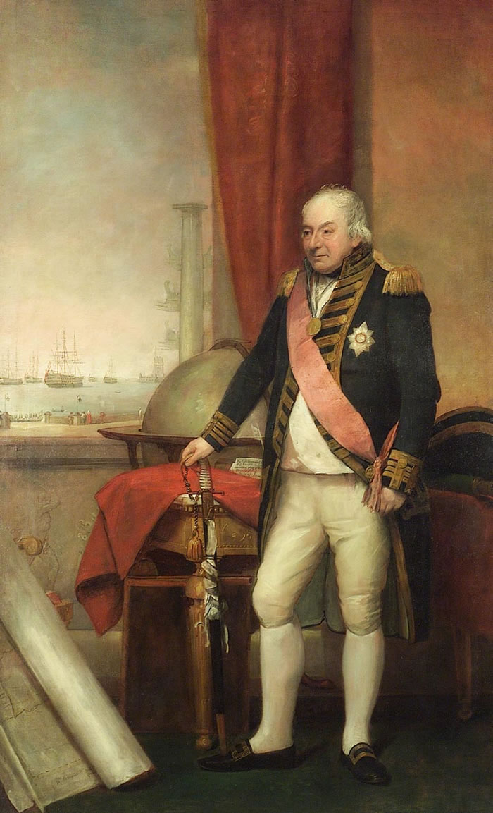 Pellegrini painting, Portrait of Admiral John Jervis 1806