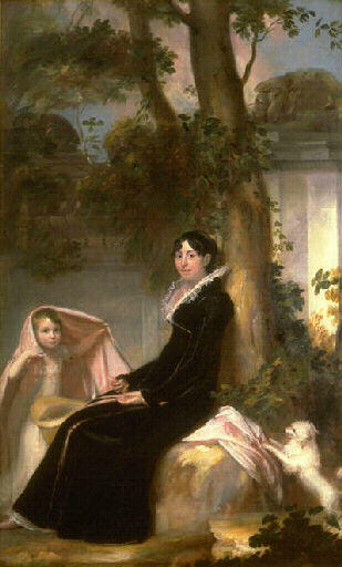 Pellegrini painting, Portrait of Madame Junot and Her Daughter